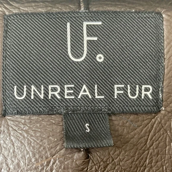 UNREAL FUR Symbiosis Aviator Jacket Faux Leather / Sherpa Fur Size S - Picture 13 of 16